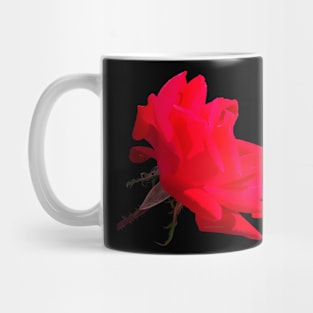 Bright Red Rose Mug